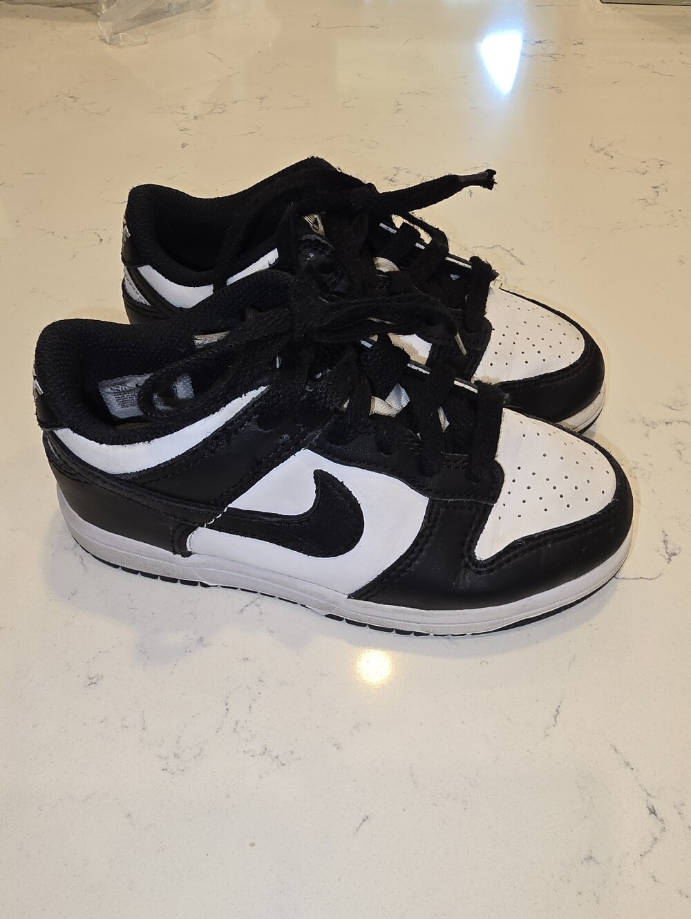 Nike Dunk Low Panda 12c Toddler Little Boys Or Girls 12 Black White